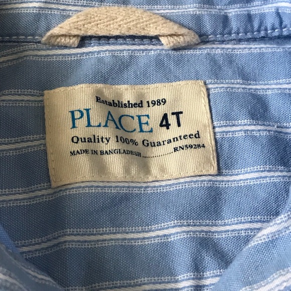 The Children’s Place-Light Blue Button Down - 4T - Picture 3 of 7